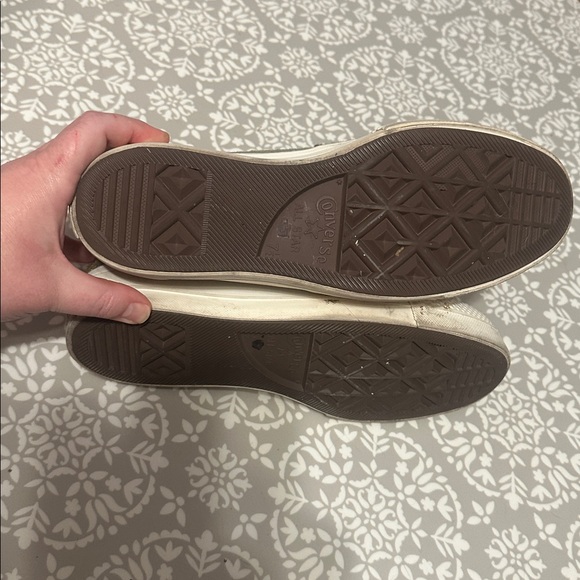 Converse Olive Green All Star Lift  High-Tops with Embroidered Accents - Picture 5 of 6